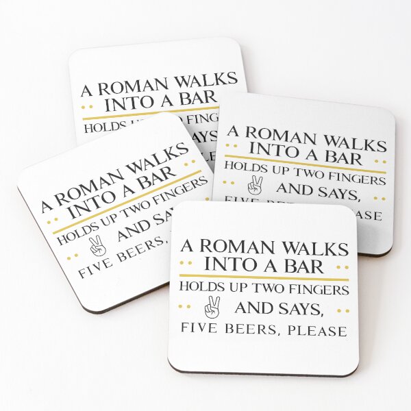 Item preview, Roman Walks Into a Bar designed and sold by historeetees1.