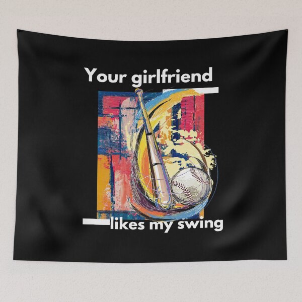 Item preview, YOUR GIRLFRIEND LIKES MY SWING. designed and sold by ELEGANTRETRO.