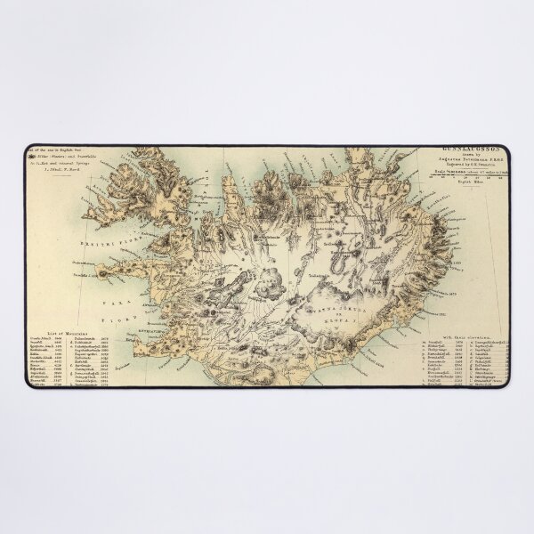 Item preview, Iceland Map, 1872 by Swanston - Islandia designed and sold by nextstepdesigns.