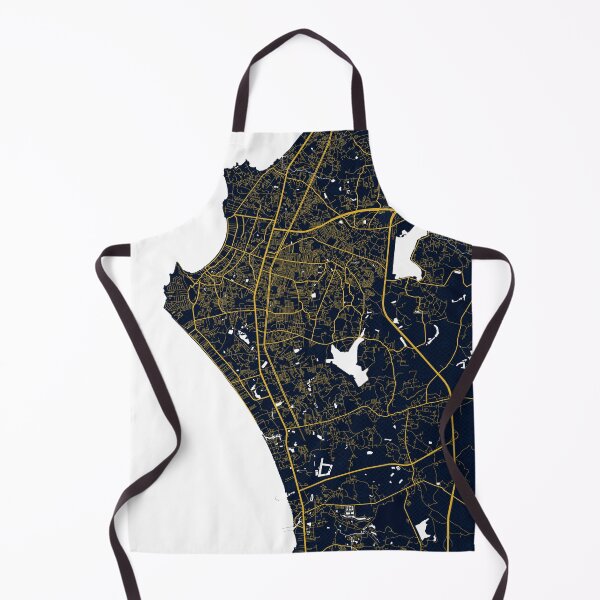 Item preview, Pattaya City Map of Thailand - Gold Art Deco designed and sold by deMAP.