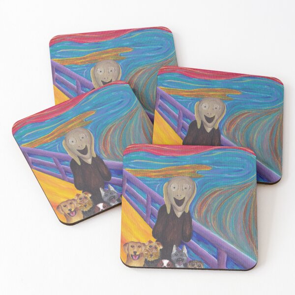Item preview, Happy Scream with dogs designed and sold by sarahkeenan.