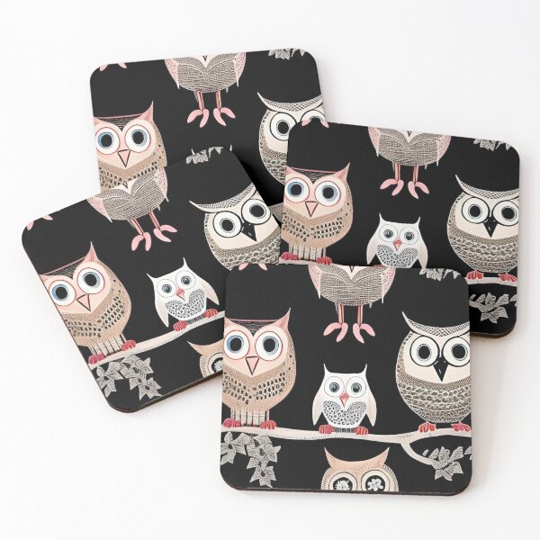 Item preview, white owls pattern designed and sold by optimusprime39.