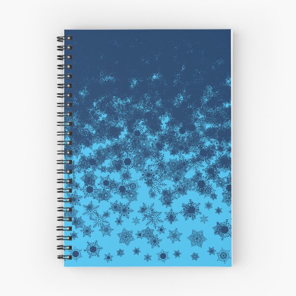 Item preview, Blizzard - Blue snowflakes on an icy blue background designed and sold by illustratious.