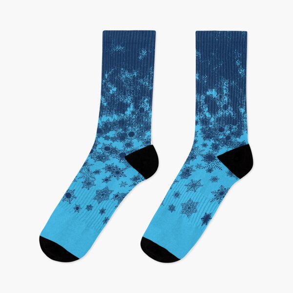 Item preview, Blizzard - Blue snowflakes on an icy blue background designed and sold by illustratious.