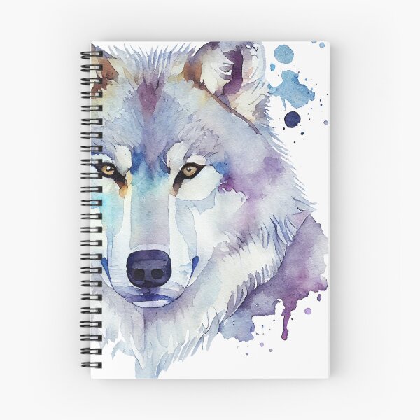 Item preview, Wolf Colourful Art, Watercolor Painting designed and sold by KOTOdesign.