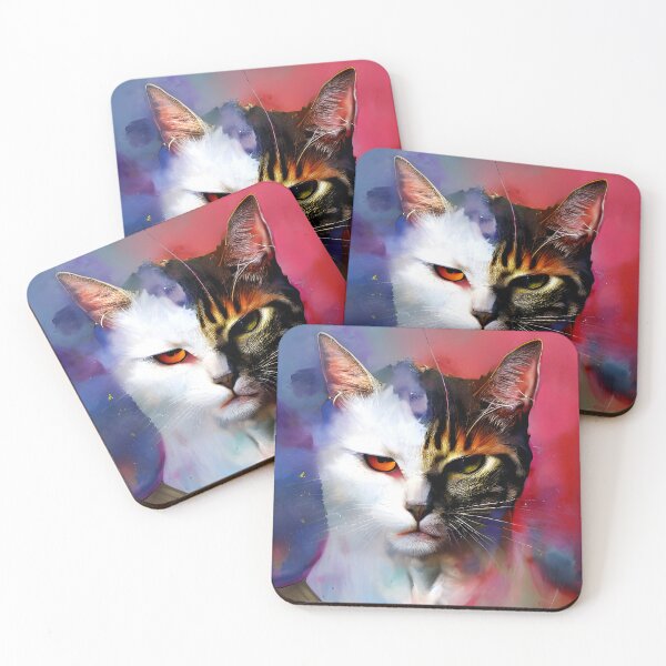 Item preview, Cat Dual Feline Charm designed and sold by supeart.