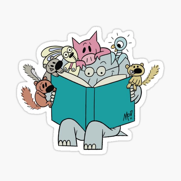 Item preview, Elephant and Piggie reading with friends designed and sold by Walidovicstore.