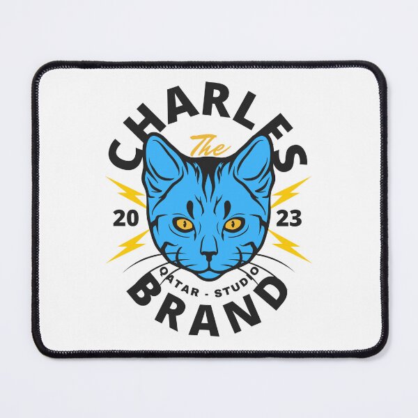 Item preview, CHARLES NAME: CHARLES QATAR STUDIO BLUE CAT DESIGN. designed and sold by AlexRelax.