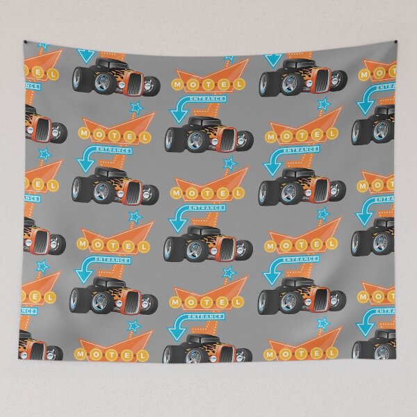 Item preview, Hot Rod Motel Retro Billboards Vintage Fifties Signage designed and sold by CharJens.