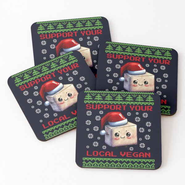 Item preview, Support Your Local Vega,  Fun Xmas, Tofu Ugly Christmas  designed and sold by GreenSlate.
