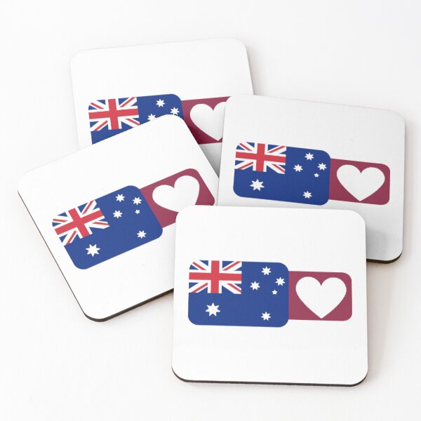 Item preview, Australian Flag with Heart World Cup  designed and sold by wa2022.