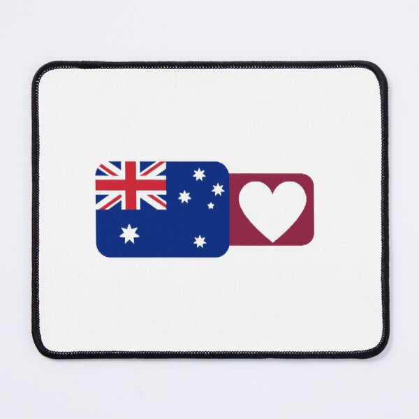 Item preview, Australian Flag with Heart World Cup  designed and sold by wa2022.