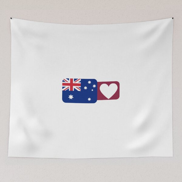 Item preview, Australian Flag with Heart World Cup  designed and sold by wa2022.