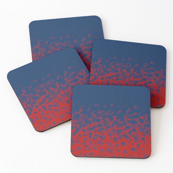 Item preview, Blizzard - Blue snowflakes on a red background designed and sold by illustratious.