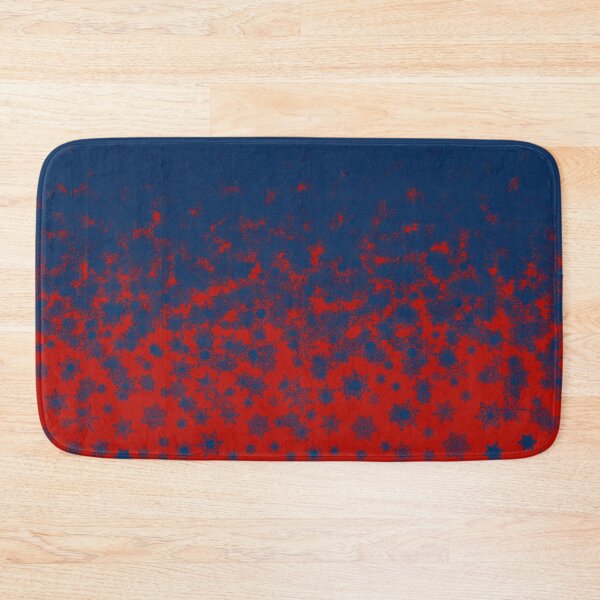 Item preview, Blizzard - Blue snowflakes on a red background designed and sold by illustratious.