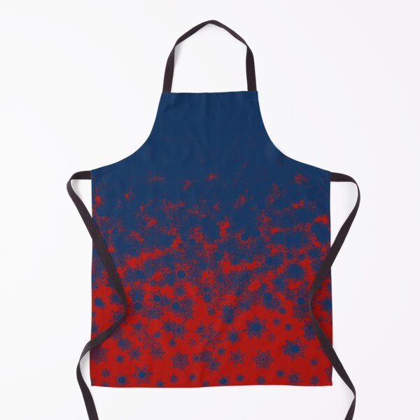 Item preview, Blizzard - Blue snowflakes on a red background designed and sold by illustratious.