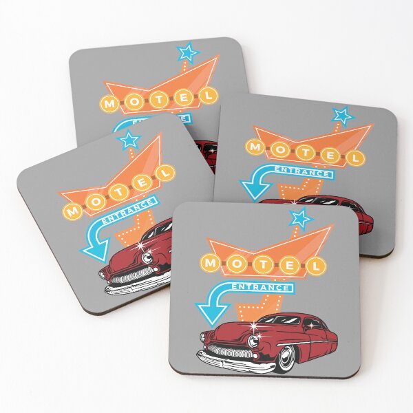 Item preview, Hot Rod Motel Retro Billboards Vintage Fifties Signage designed and sold by CharJens.