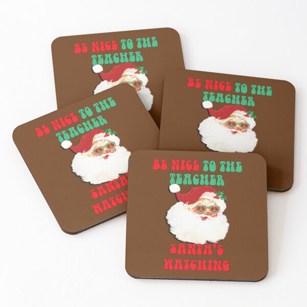 Item preview, Be Nice To The Teacher Santa's Watching Funny Christmas designed and sold by Cute & Sassy Custom Gifting Boutiques.