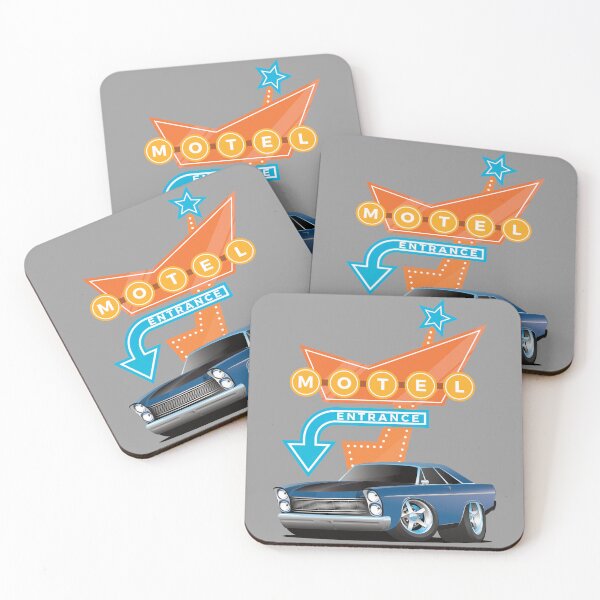 Item preview, Hot Rod Motel Retro Billboards Vintage Fifties Signage designed and sold by CharJens.