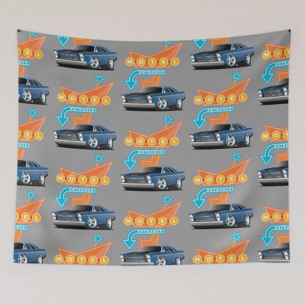 Item preview, Hot Rod Motel Retro Billboards Vintage Fifties Signage designed and sold by CharJens.