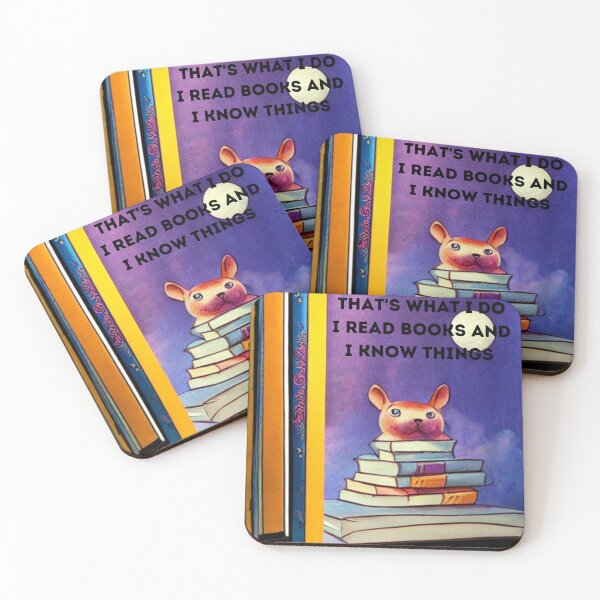 Item preview, Mouse "I read books and I know things" designed and sold by FineArtworld7.