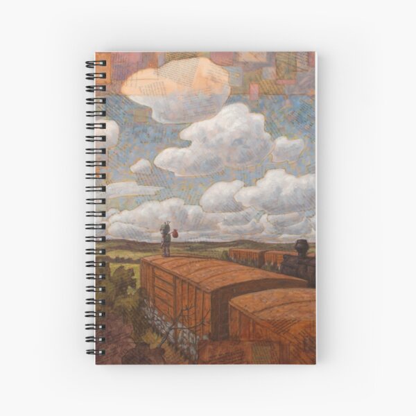 pancakes (boxcar robot) Spiral Notebook