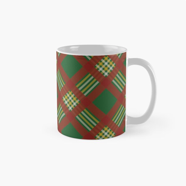 Item preview, Red and Green Four Lines Symmetry Diagonal Checked Square Diamond Geometric Christmas Pattern designed and sold by Moyanana.