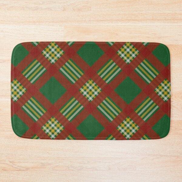Item preview, Red and Green Four Lines Symmetry Diagonal Checked Square Diamond Geometric Christmas Pattern designed and sold by Moyanana.
