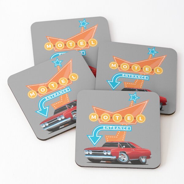 Item preview, Hot Rod Motel Retro Billboards Vintage Fifties Signage designed and sold by CharJens.