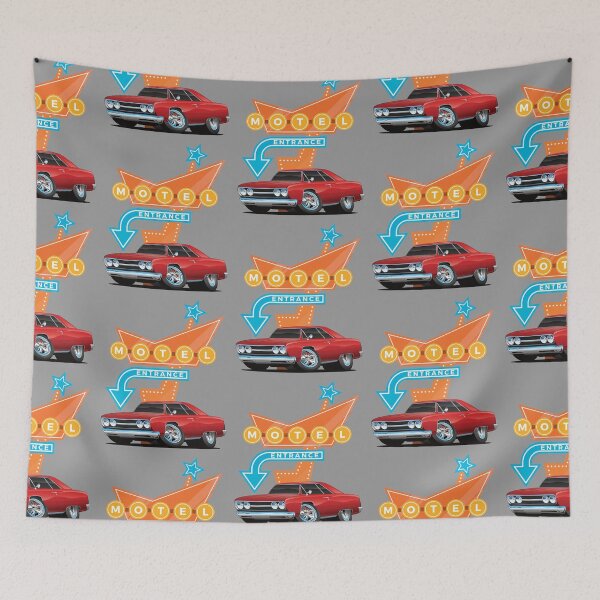 Item preview, Hot Rod Motel Retro Billboards Vintage Fifties Signage designed and sold by CharJens.