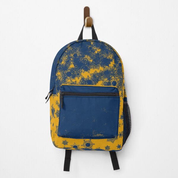 Item preview, Blizzard - Blue snowflakes on a yellow background designed and sold by illustratious.