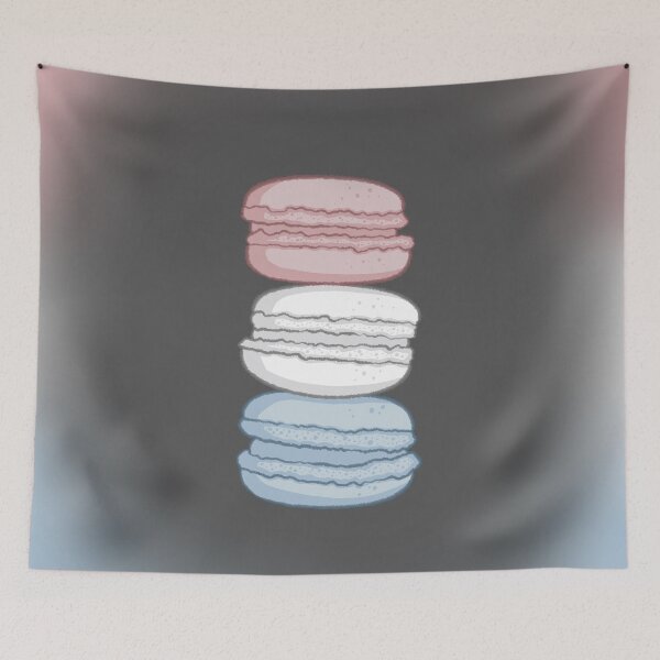 Item preview, Stack of Macarons: Blue, White, Pink designed and sold by Zephyr-Studio.