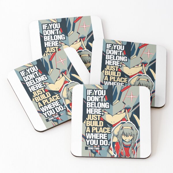 Item preview, Darling in The Fran XX: Strelizia with Zero Two Just Build A Place Quotes designed and sold by Viability Creative.