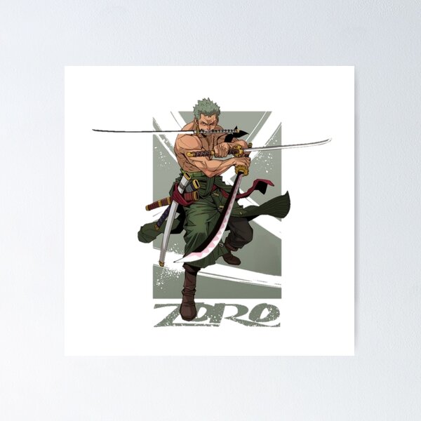 Zoro One Piece Nine Sword Style Art Print – Collector's Outpost