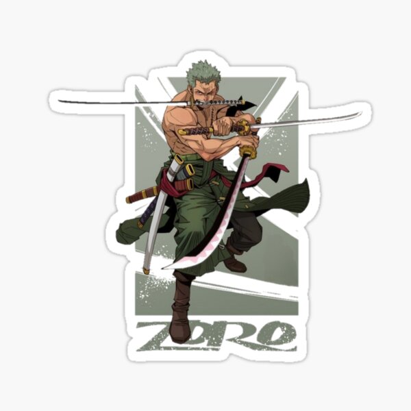 Sticker Zoro Enma ka!! One Piece B-SIDE LABEL - Meccha Japan