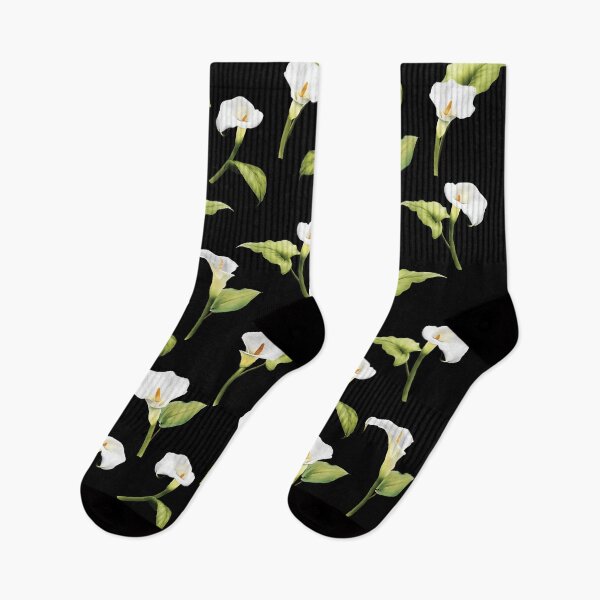 Item preview, Elegant White Calla Lilies Floral Illustration Pattern. designed and sold by PlantKind.