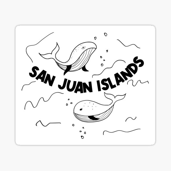 Item preview, San Juan Islands Whales designed and sold by Esskay Designs.
