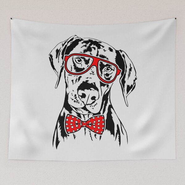 Item preview, Funny doberman pinscher dog portrait designed and sold by dogarts.