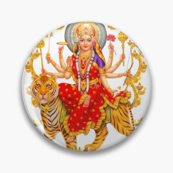 Artikelvorschau, Devi Maa Durga Hindu God Sticker entworfen und verkauft von artisticfive.