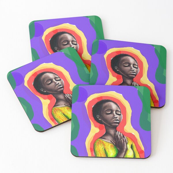 Item preview, Praying Black Girl Abstract Art designed and sold by Rell1970.