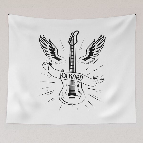 Item preview, RICHARD NAME: RICHARD HARD ROCK GUITAR DESIGN. designed and sold by AlexRelax.