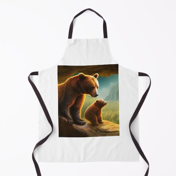 Aperçu de l'œuvre Mère et fille ours. 2 ours 1 grotte créée et vendue par LeanDesigns.