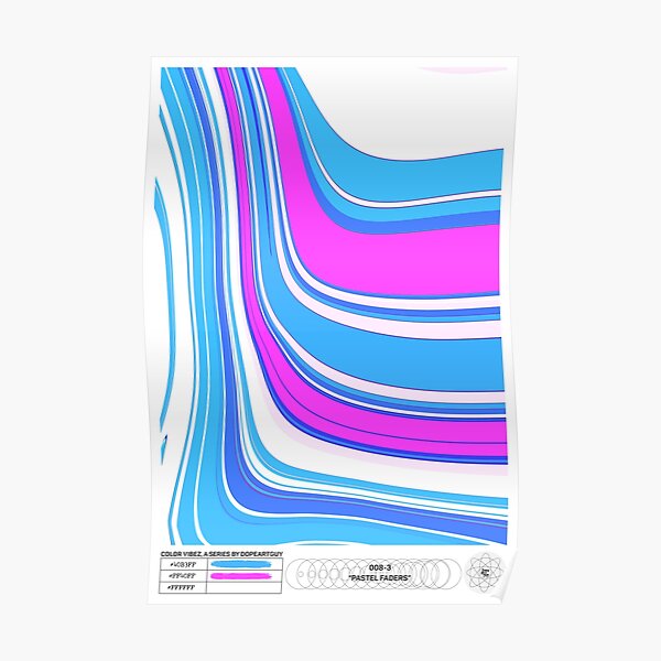 Pastel Faders | Color Vibez 008-3 Poster
