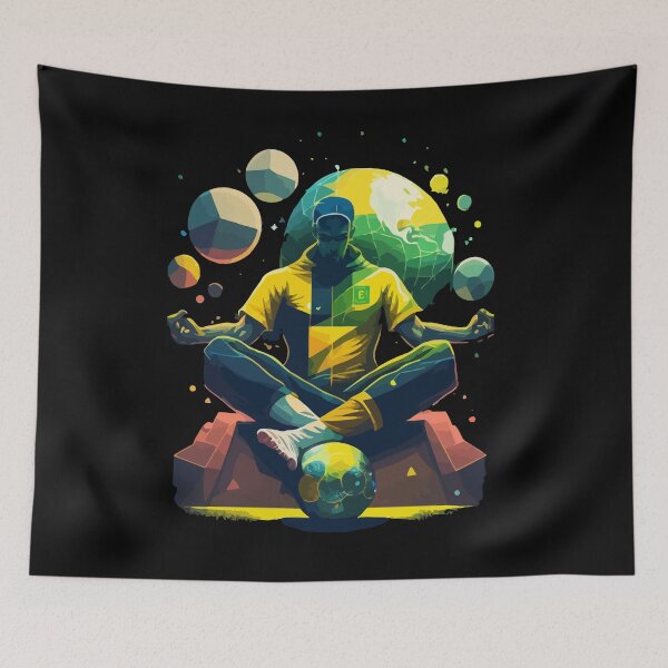 Item preview, Brazil Soccer Meditating Magic Artwork designed and sold by AlNoah.