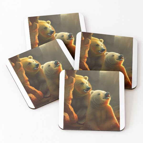 Item preview, Two Bears Enjoying the Sunset.  2 Bears 1 Cave designed and sold by LeanDesigns.