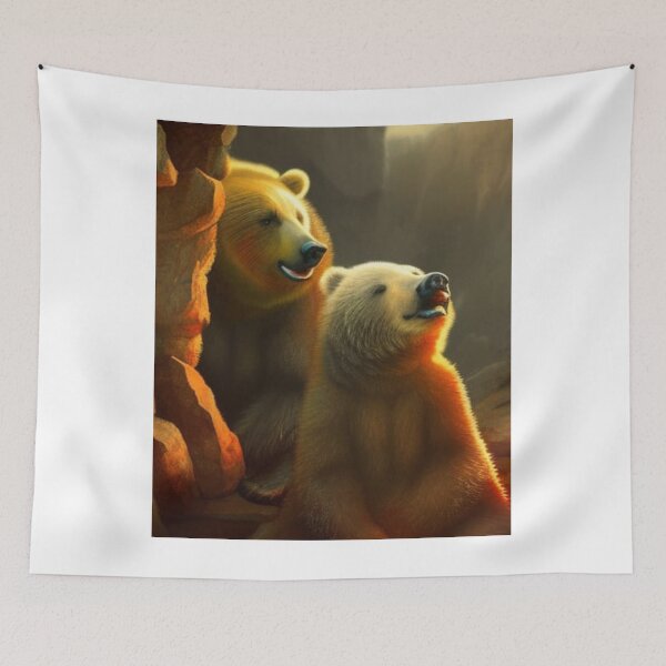 Item preview, Two Bears Enjoying the Sunset.  2 Bears 1 Cave designed and sold by LeanDesigns.