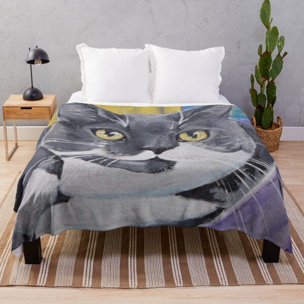 Item preview, Cat in a Purple Blanket designed and sold by Sally peckham.