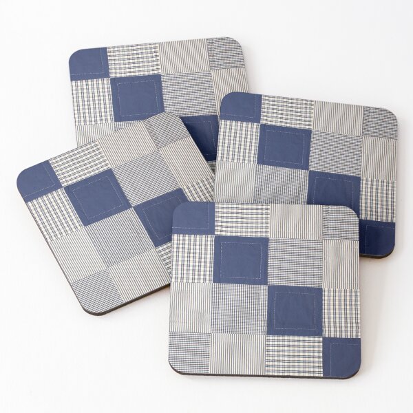 Item preview, Square Trendy Black & White Patchwork Pattern designed and sold by designforum1968.