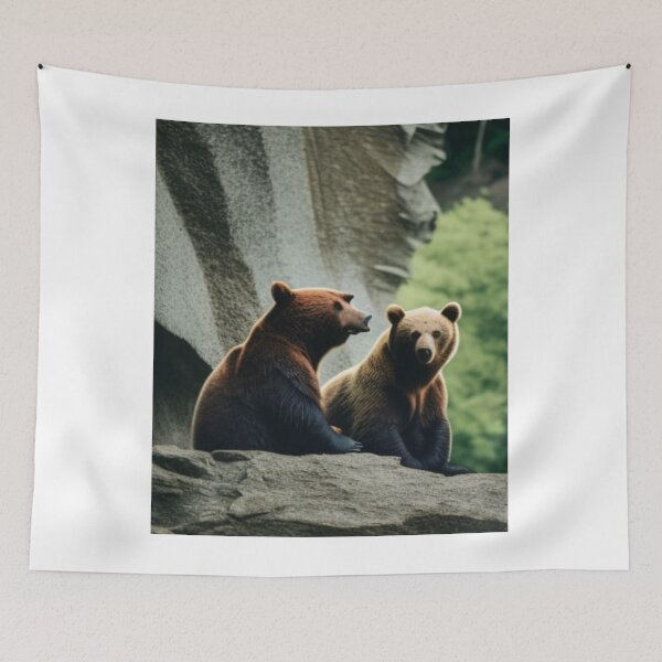 Item preview, Two Bears Talking.  2 Bears 1 Cave designed and sold by LeanDesigns.