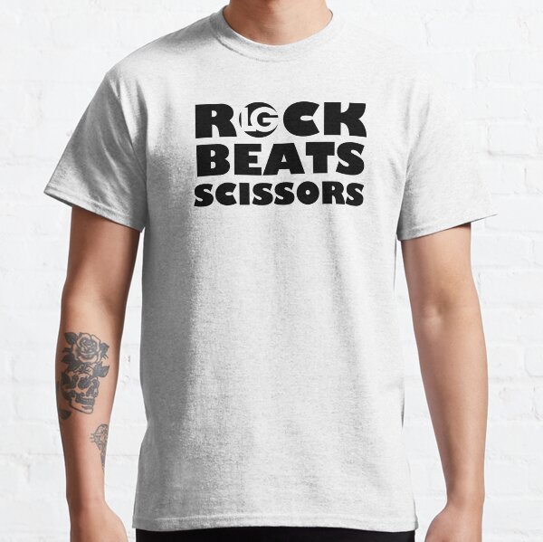 LG - The Modern Man - ROCK BEATS SCISSORS (BLK) Classic T-Shirt